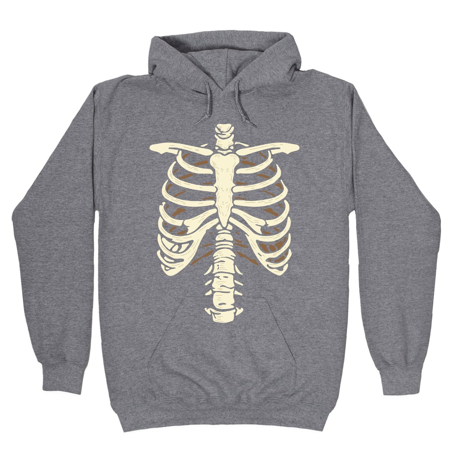 Skeleton Rib Cage Halloween Costume Hoodie