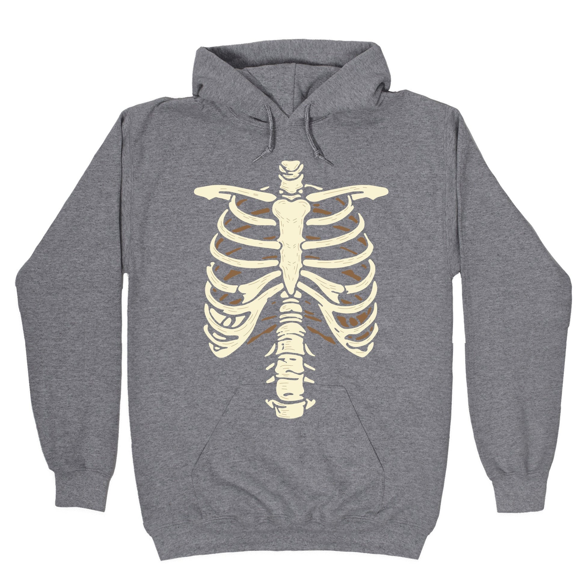 Skeleton Rib Cage Halloween Costume Hoodie
