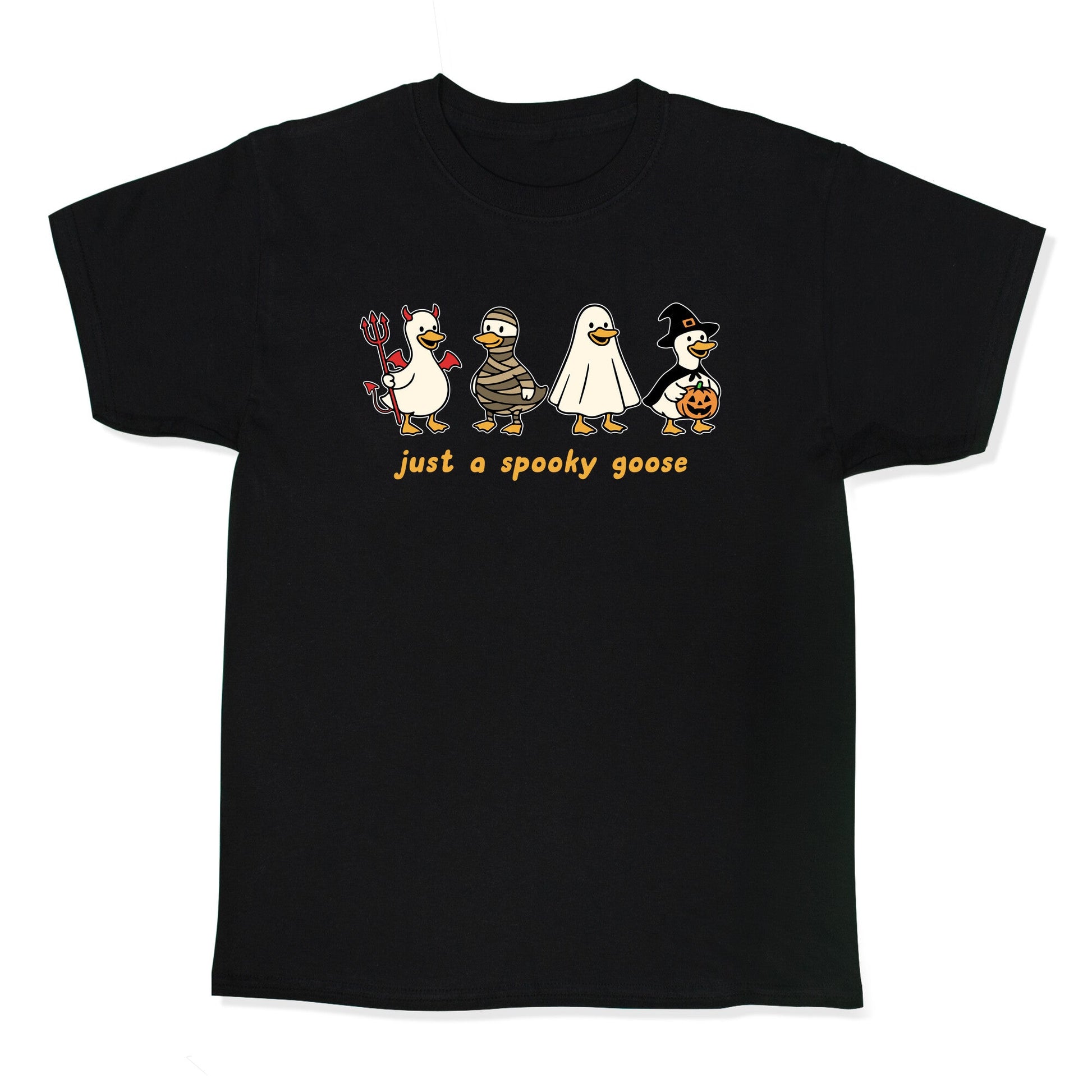 Halloween Just A Spooky Goose Kids Tee