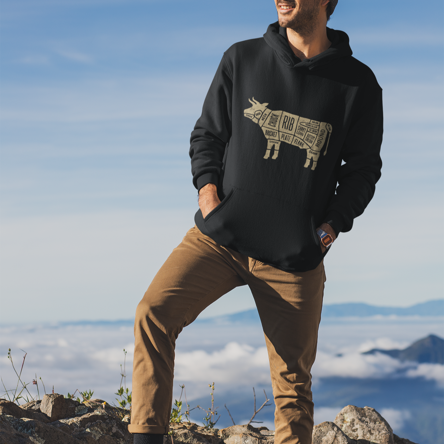 Beef Diagram Unisex Hoodie