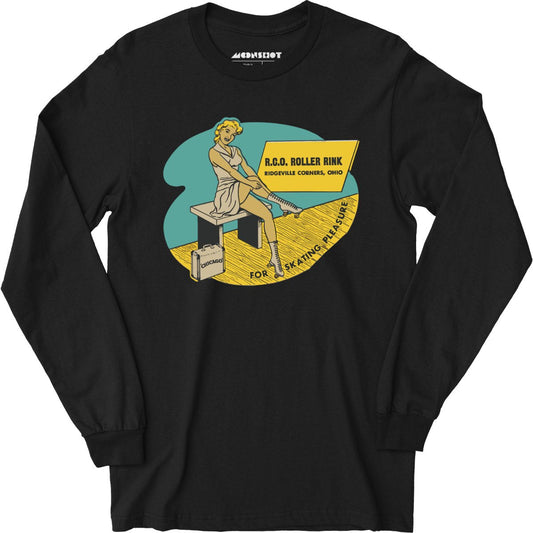 R.C.O. Roller Rink - Ridgeville Corners, OH - Vintage Roller Rink - Long Sleeve T-Shirt
