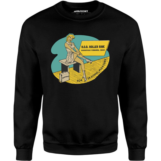 R.C.O. Roller Rink - Ridgeville Corners, OH - Vintage Roller Rink - Unisex Sweatshirt