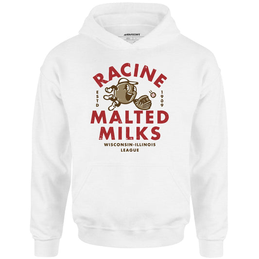 Racine Malted Milks- Wisconsin - Vintage Defunct Baseball Teams - Unisex Hoodie