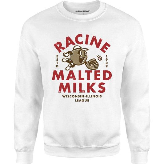 Racine Malted Milks- Wisconsin - Vintage Defunct Baseball Teams - Unisex Sweatshirt