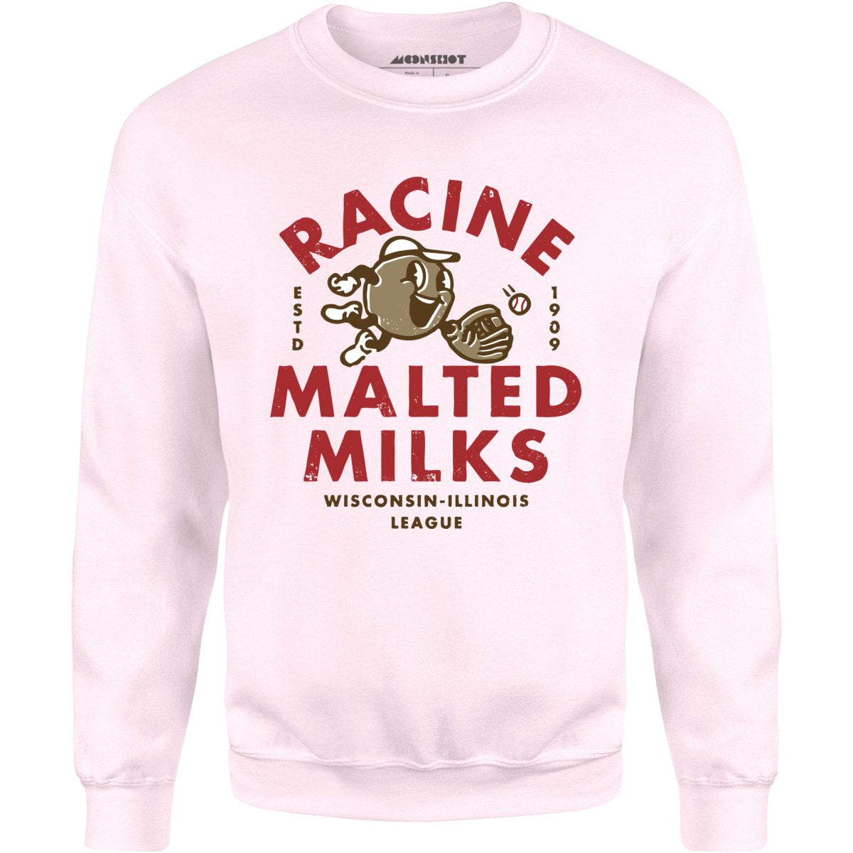 Racine Malted Milks- Wisconsin - Vintage Defunct Baseball Teams - Unisex Sweatshirt