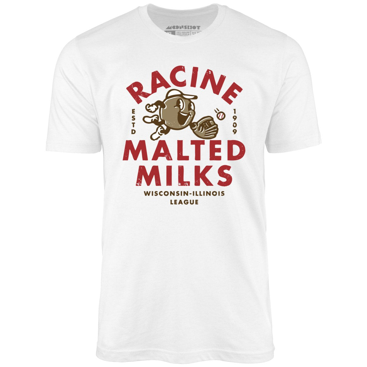 Racine Malted Milks- Wisconsin - Vintage Defunct Baseball Teams - Unisex T-Shirt