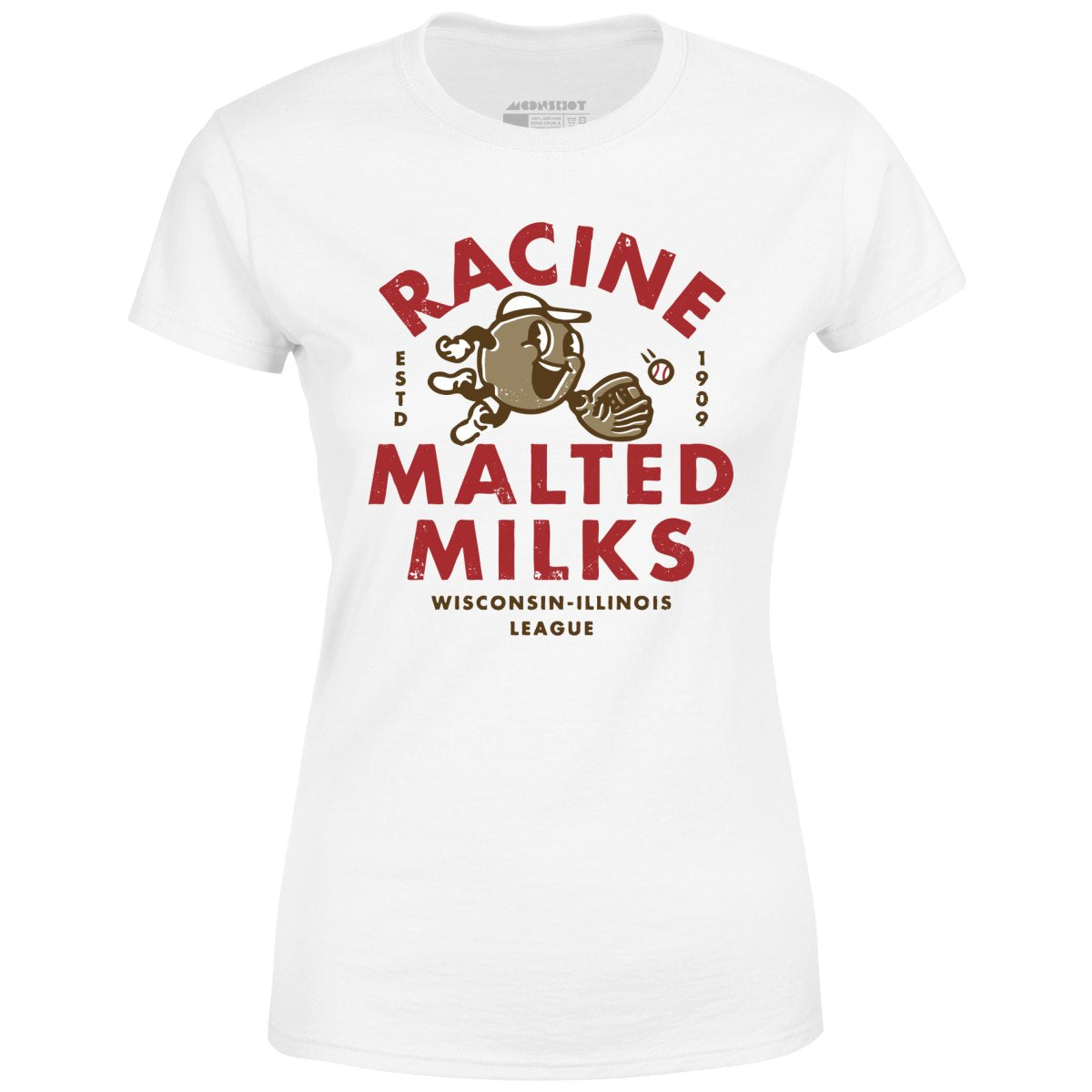 Racine Malted Milks- Wisconsin - Vintage Defunct Baseball Teams - Women's T-Shirt