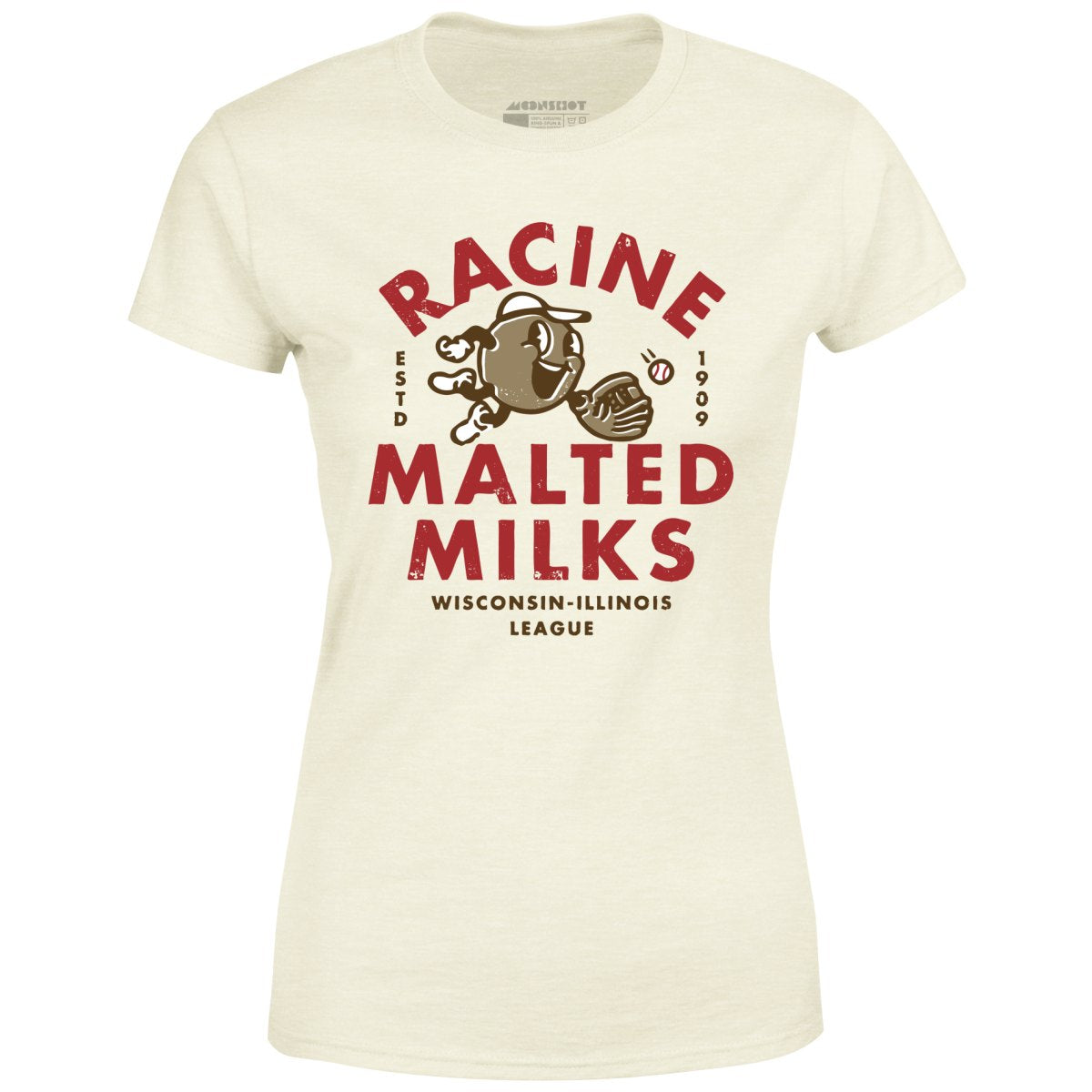 Racine Malted Milks- Wisconsin - Vintage Defunct Baseball Teams - Women's T-Shirt