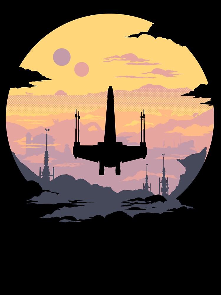 Rebel Fighter Sunset by therocketman