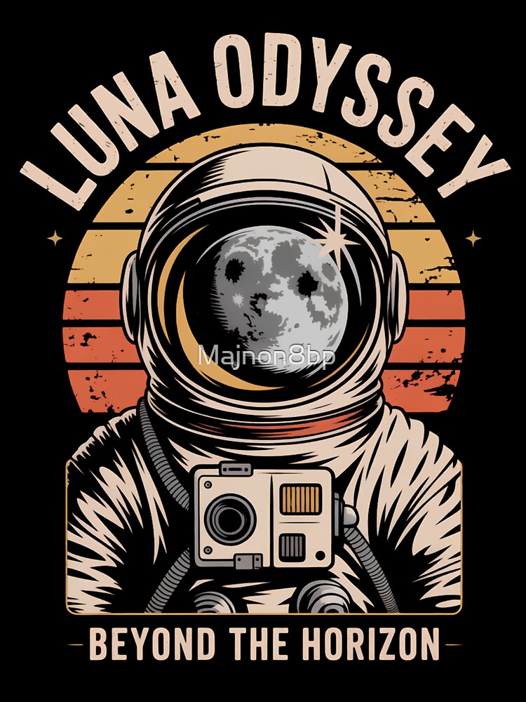 Luna Odyssey Astronaut Beyond The Horizon by Majnon8bp