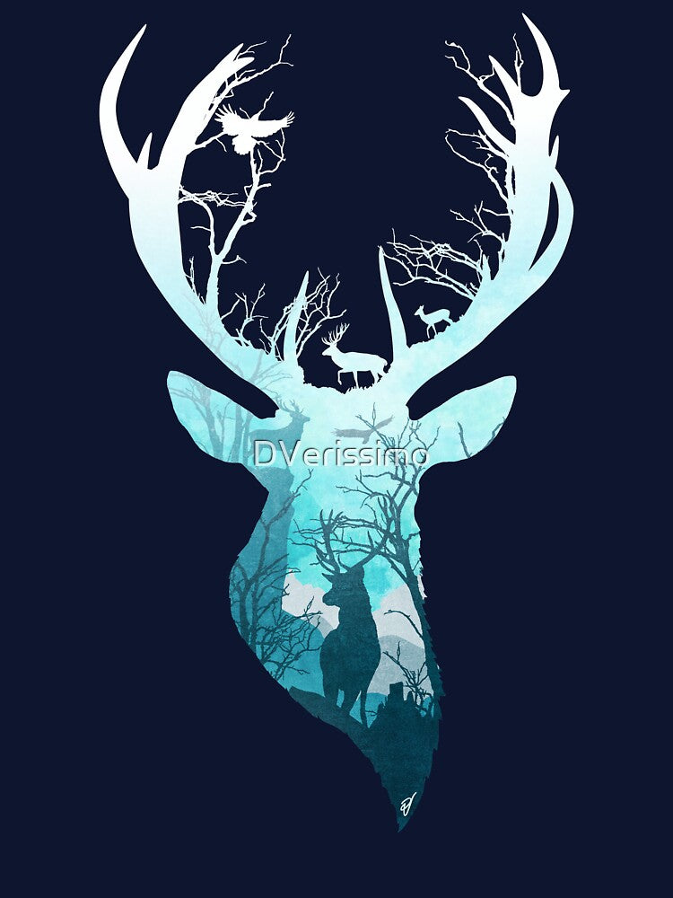 Deer Blue Winter by DVerissimo