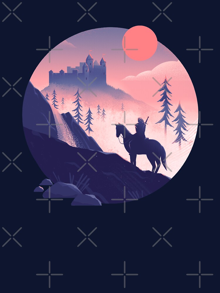 Geralt's on a sunset ride by anniko-story