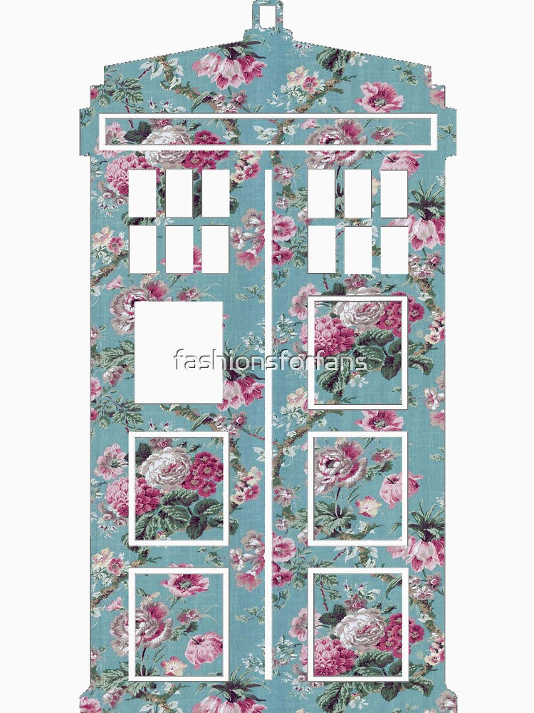 Floral Police Box by fashionsforfans