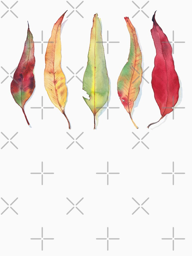 Watercolor Eucalyptus Leaves by Zoya Makarova