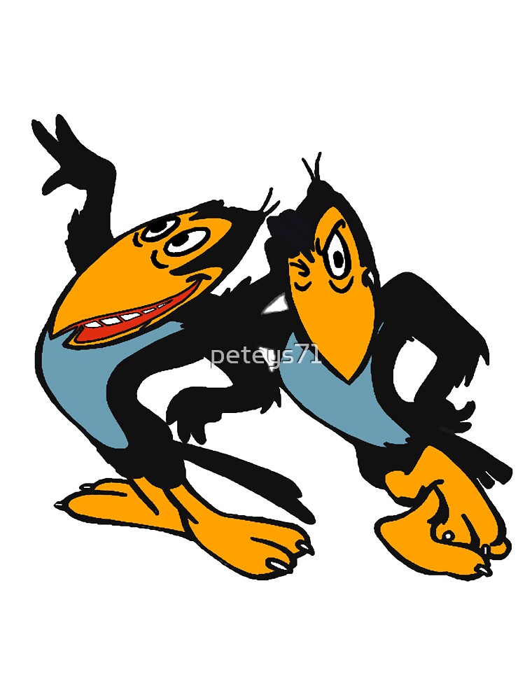 Heckle and Jeckle magpies classic shirt by peteys71