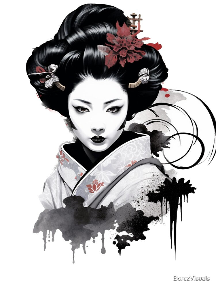 Mystic Elegance: Portrait of a Geisha_4 by BorczVisuals