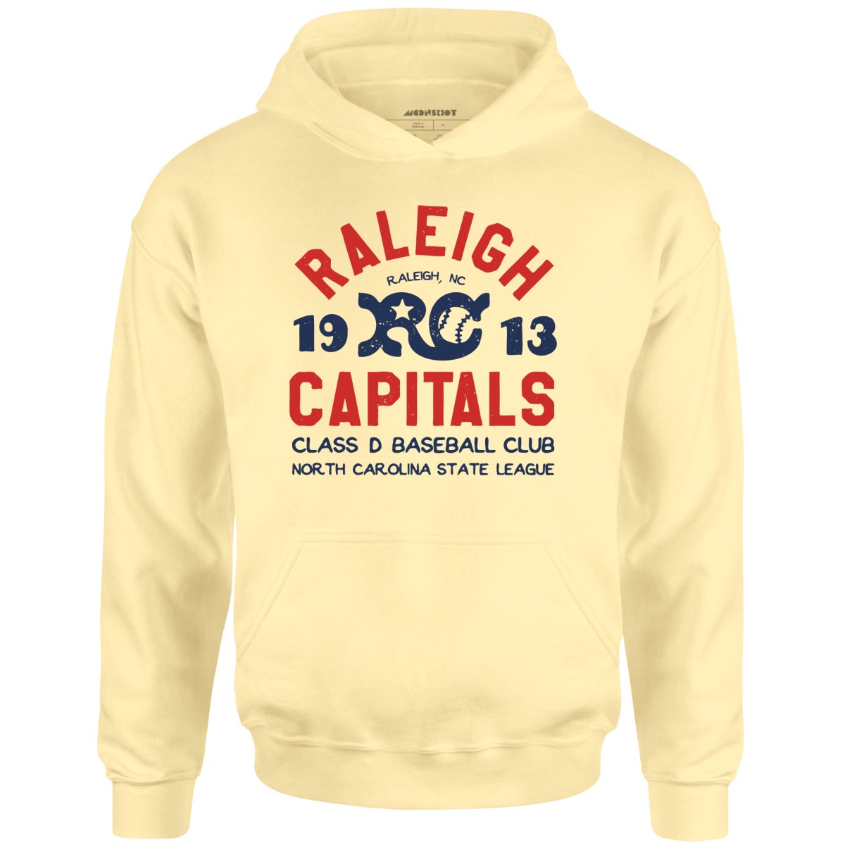 Raleigh Capitals - North Carolina - Vintage Defunct Baseball Teams - Unisex Hoodie