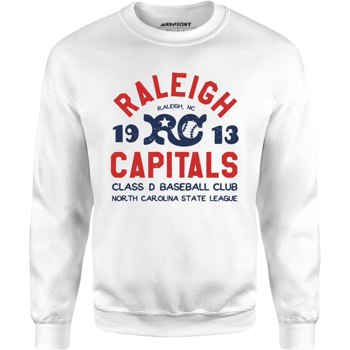 Raleigh Capitals - North Carolina - Vintage Defunct Baseball Teams - Unisex Sweatshirt