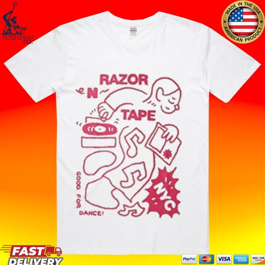 Razor N Tape Happy Dj Faded Bone T-shirt