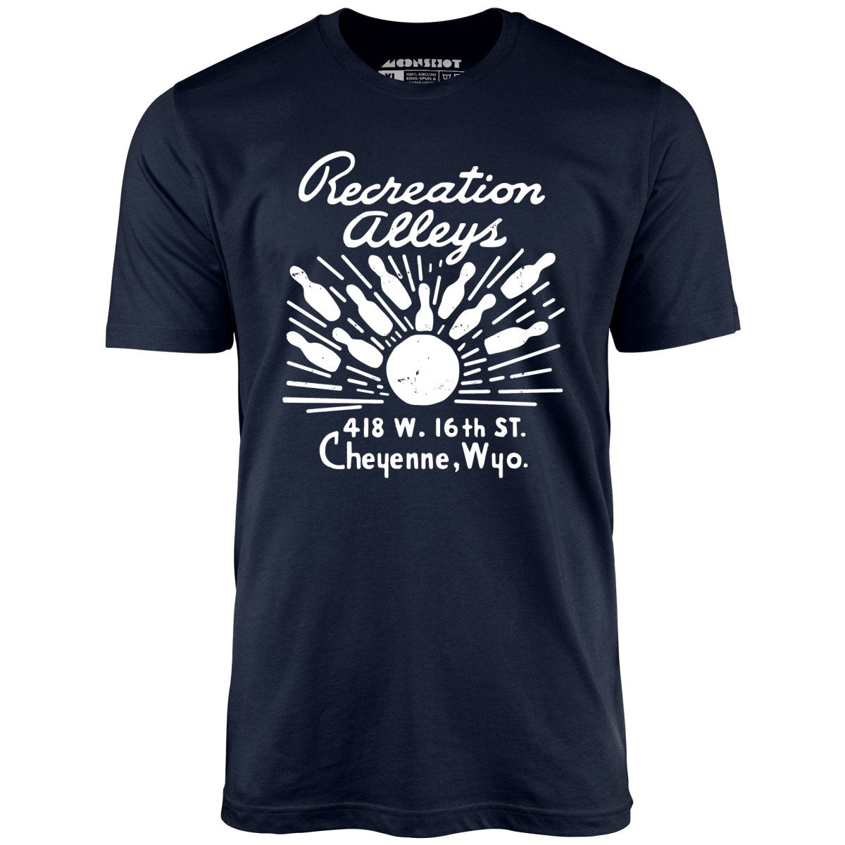 Recreation Alleys - Cheyenne, WY - Vintage Bowling Alley - Unisex T-Shirt