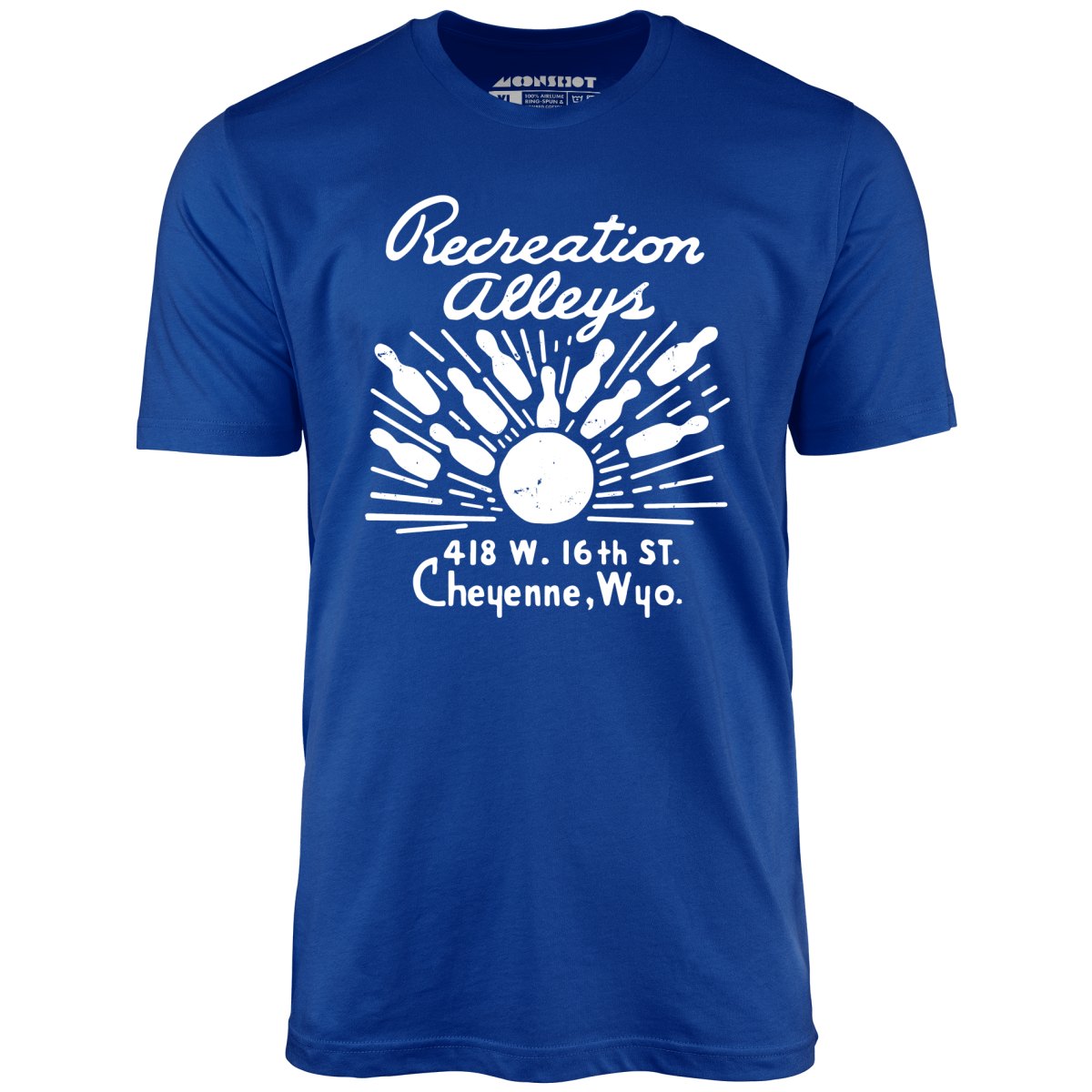 Recreation Alleys - Cheyenne, WY - Vintage Bowling Alley - Unisex T-Shirt