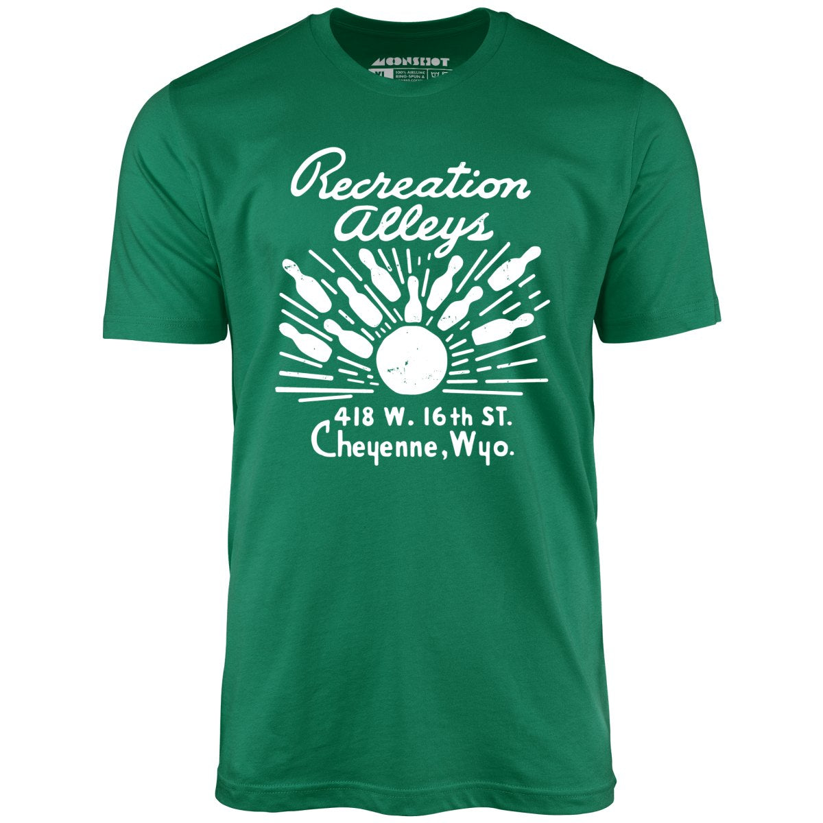 Recreation Alleys - Cheyenne, WY - Vintage Bowling Alley - Unisex T-Shirt