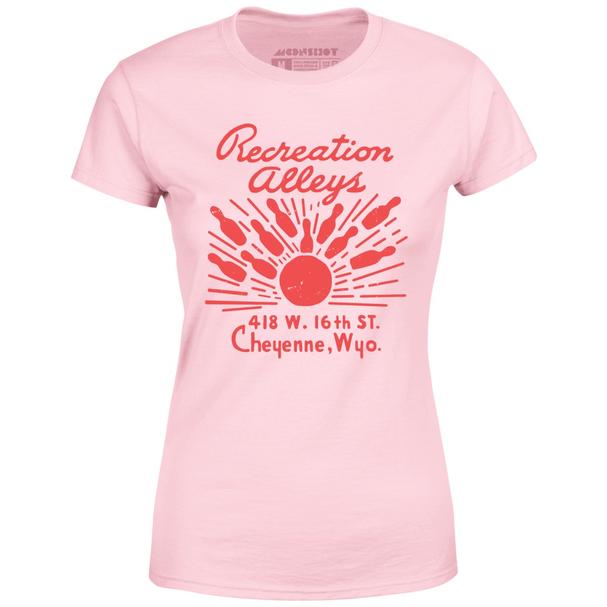 Recreation Alleys - Cheyenne, WY - Vintage Bowling Alley - Women's T-Shirt