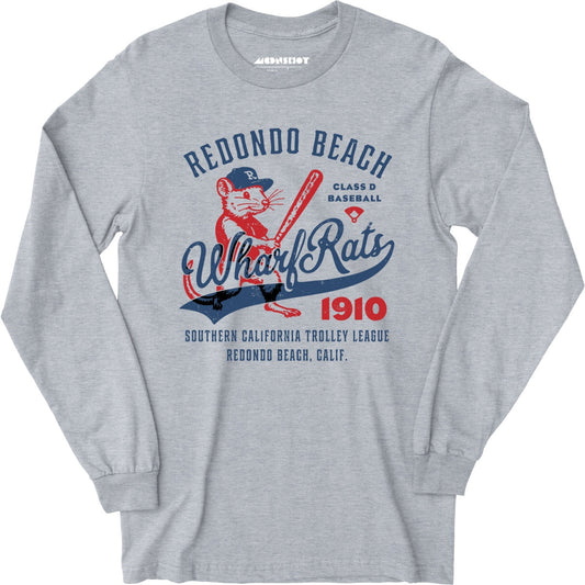 Redondo Beach Wharf Rats - California - Vintage Defunct Baseball Teams - Long Sleeve T-Shirt
