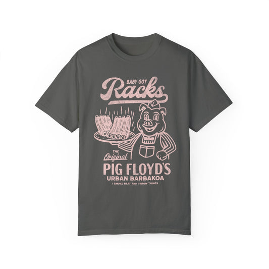 Retro Babby Got Racks Funny Meat Grill T-shirt
