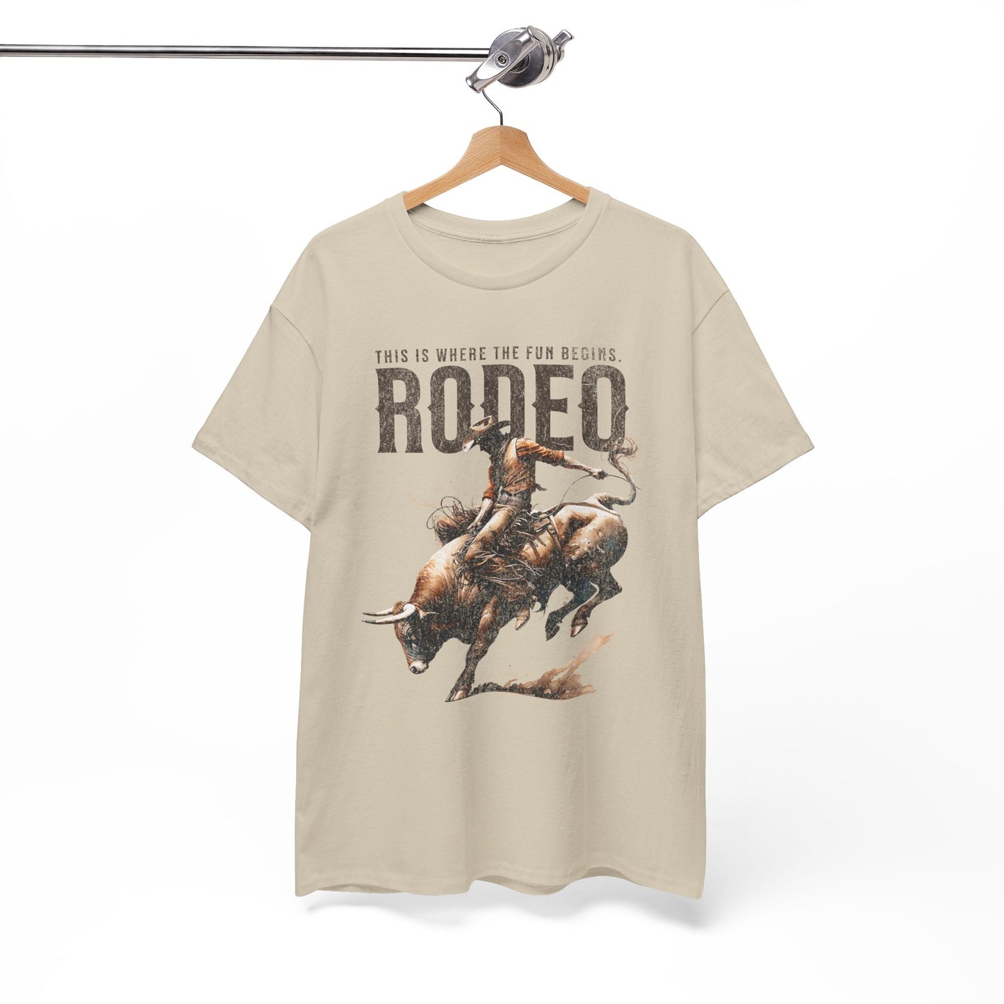 Retro Rodeo Bull Riding Shirt Vintage Western Tee