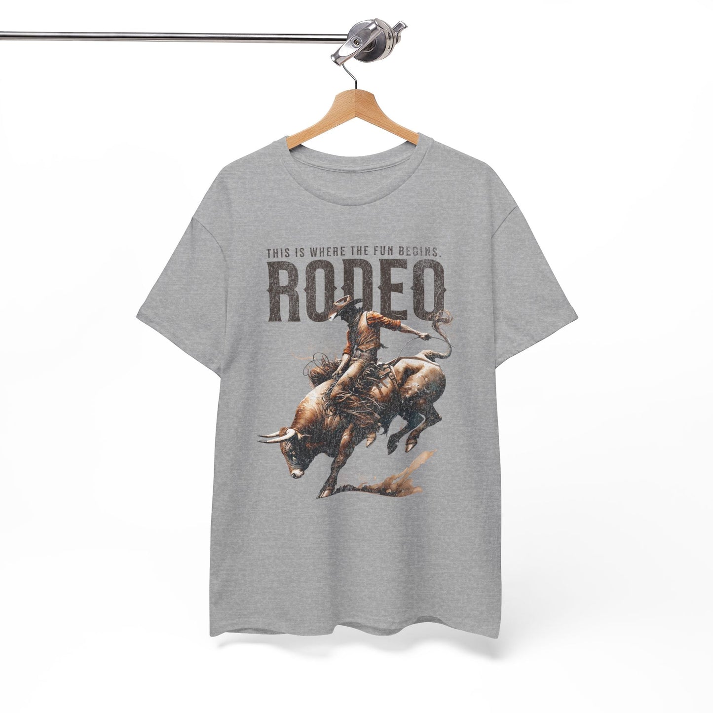 Retro Rodeo Bull Riding Shirt Vintage Western Tee
