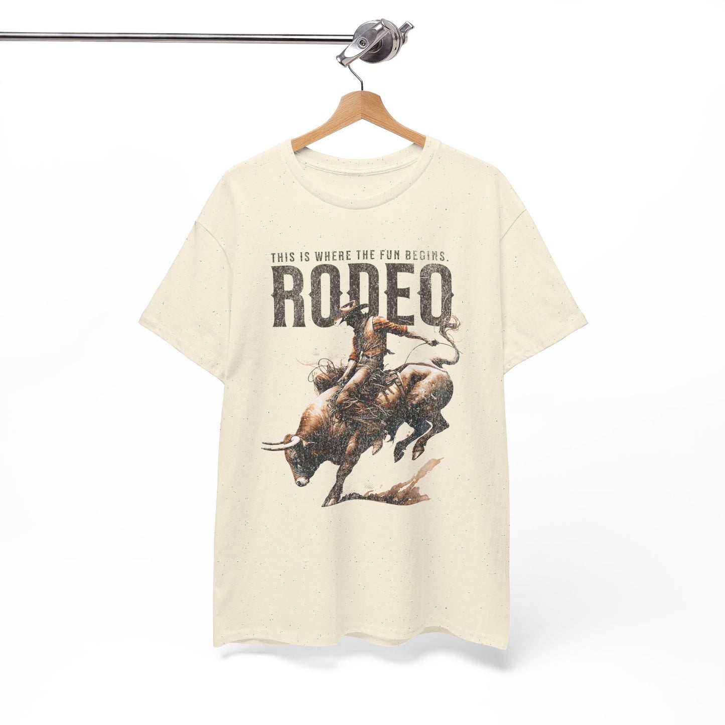 Retro Rodeo Bull Riding Shirt Vintage Western Tee
