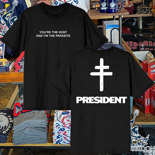 Revolver Magazine President You’re The Host And I’m The Parasite Mercy Lyric T-shirt