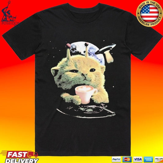 Rewind Premium Alien Cat T-shirt