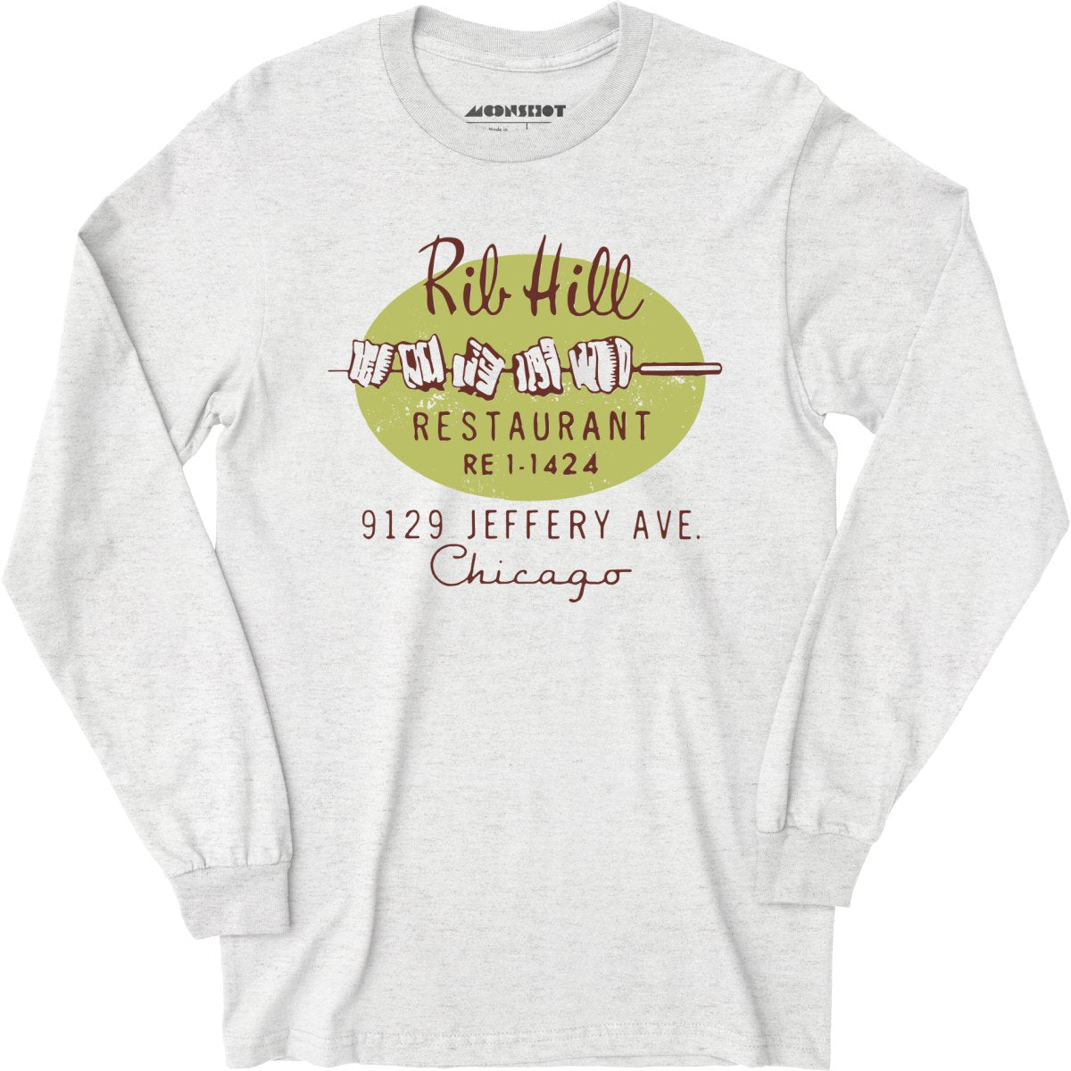 Rib Hill - Chicago, IL - Vintage Restaurant - Long Sleeve T-Shirt