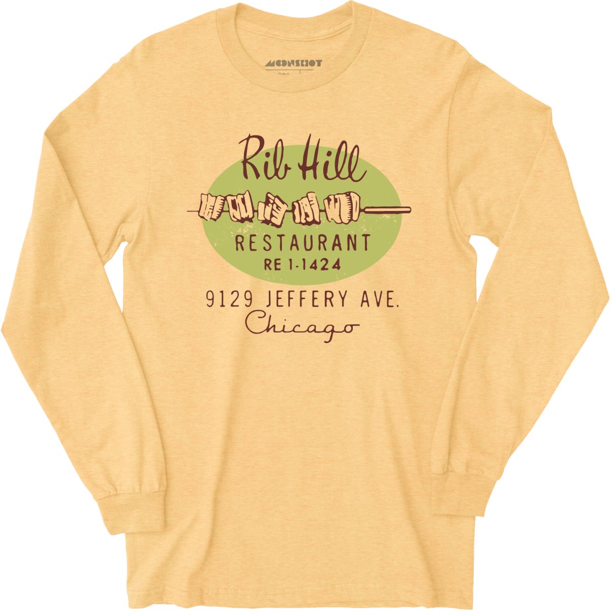 Rib Hill - Chicago, IL - Vintage Restaurant - Long Sleeve T-Shirt