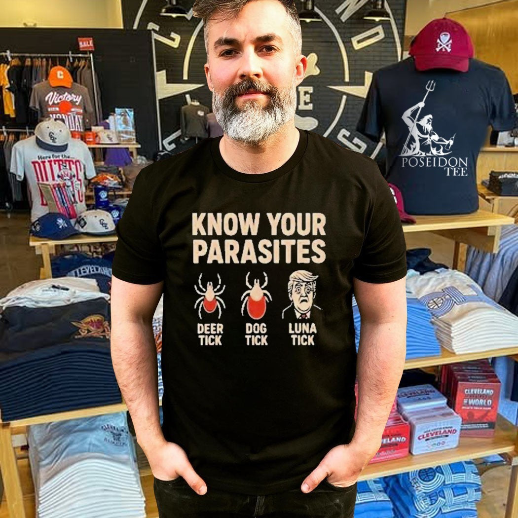 Robert De Niro Know Your Parasites Deer Tick Dog Tick Luna Tick Anti Trump T-shirt