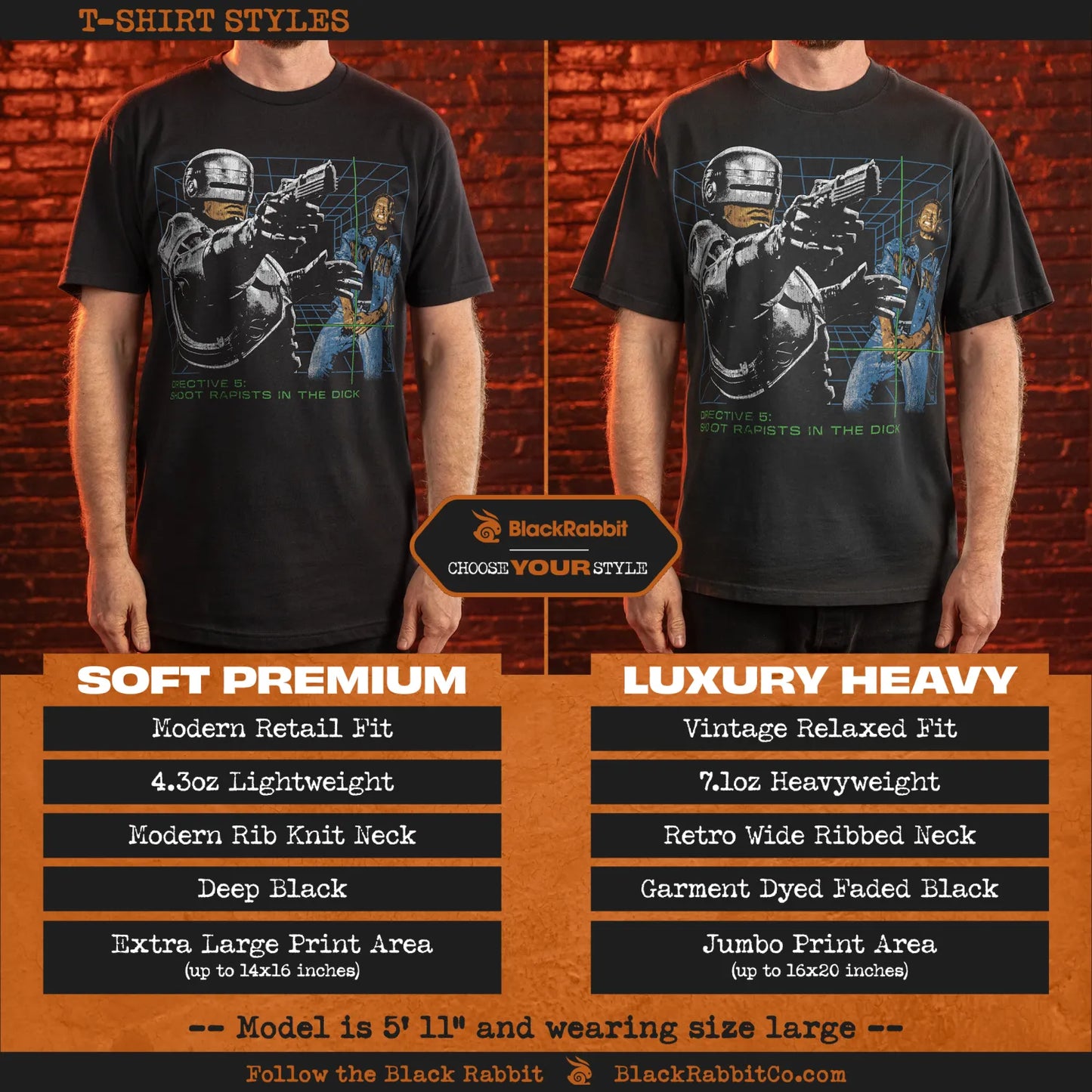 Robocop Shoot Rapists In The Dick Funny Retro Vintage Sci-Fi 80s Unisex Classic T-Shirt