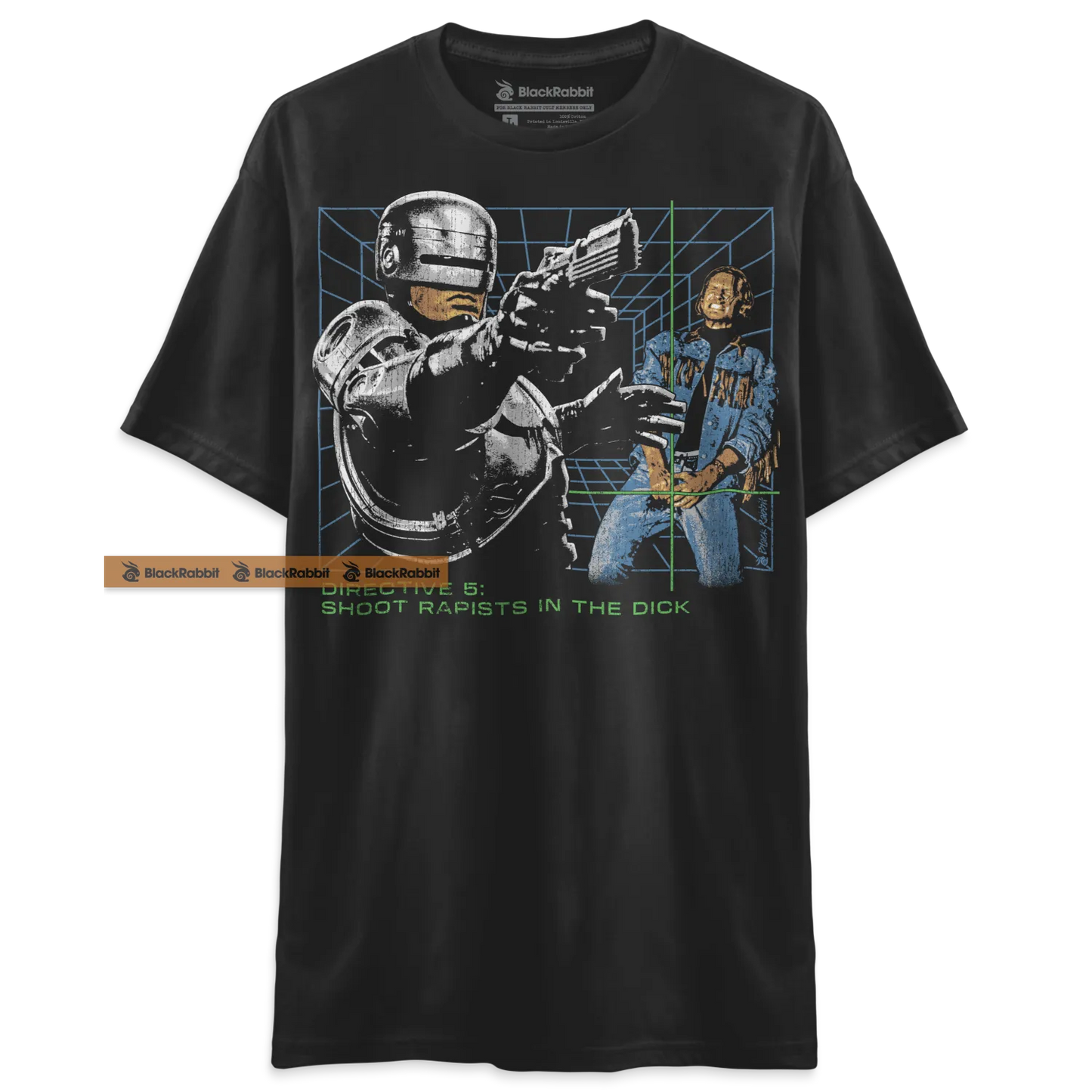 Robocop Shoot Rapists In The Dick Funny Retro Vintage Sci-Fi 80s Unisex Classic T-Shirt
