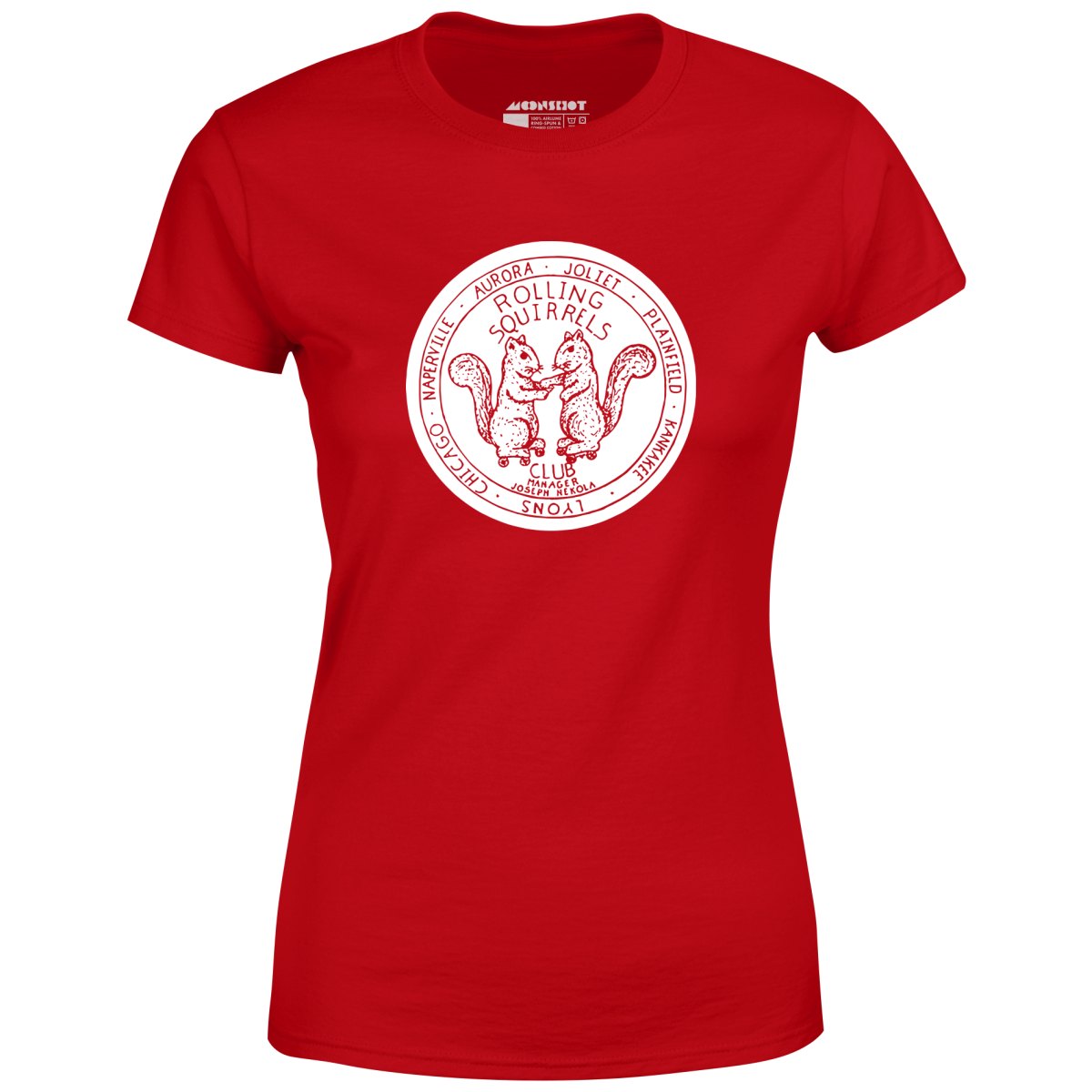 Rolling Squirrels - Illinois - Vintage Roller Rink - Women's T-Shirt