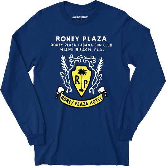 Roney Plaza - Miami Beach, FL - Vintage Hotel - Long Sleeve T-Shirt
