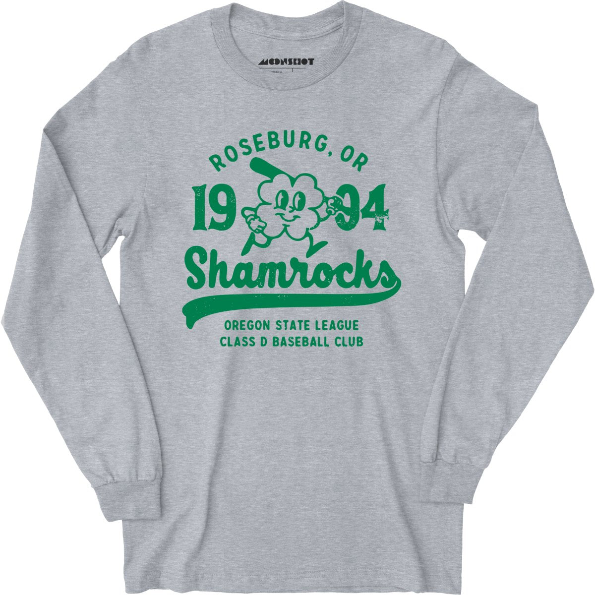 Roseburg Shamrocks - Oregon - Vintage Defunct Baseball Teams - Long Sleeve T-Shirt