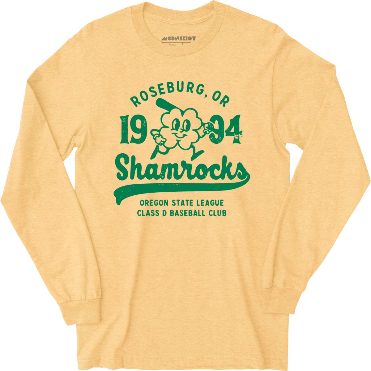 Roseburg Shamrocks - Oregon - Vintage Defunct Baseball Teams - Long Sleeve T-Shirt