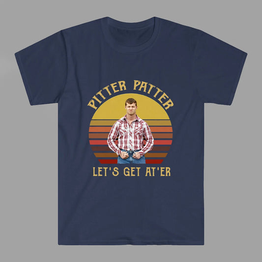 Letterkenny Pitter Patter Let's Get At'Er Men's Navy Size S to 3XL