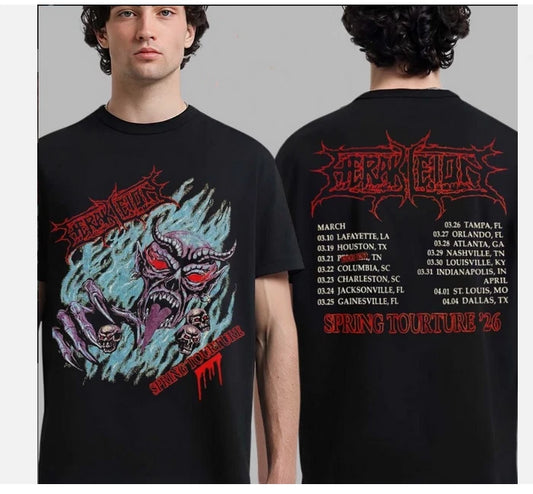 Herakleion Spring Torture 2026 Tour T-Shirt North America Dates Back