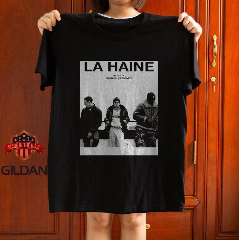La Haine Poster Film Movie Classic Unisex T-Shirt Size S-5XL