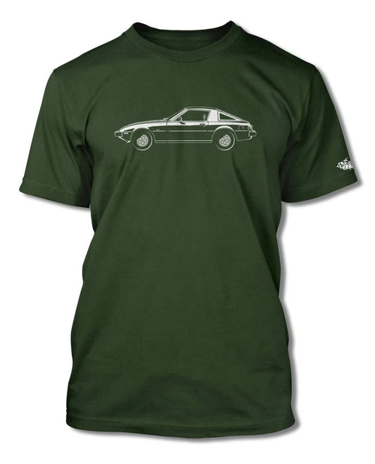 Mazda RX-7 S1 First generation 1978 - 85 T-Shirt - Men - Side View  Japanese Car