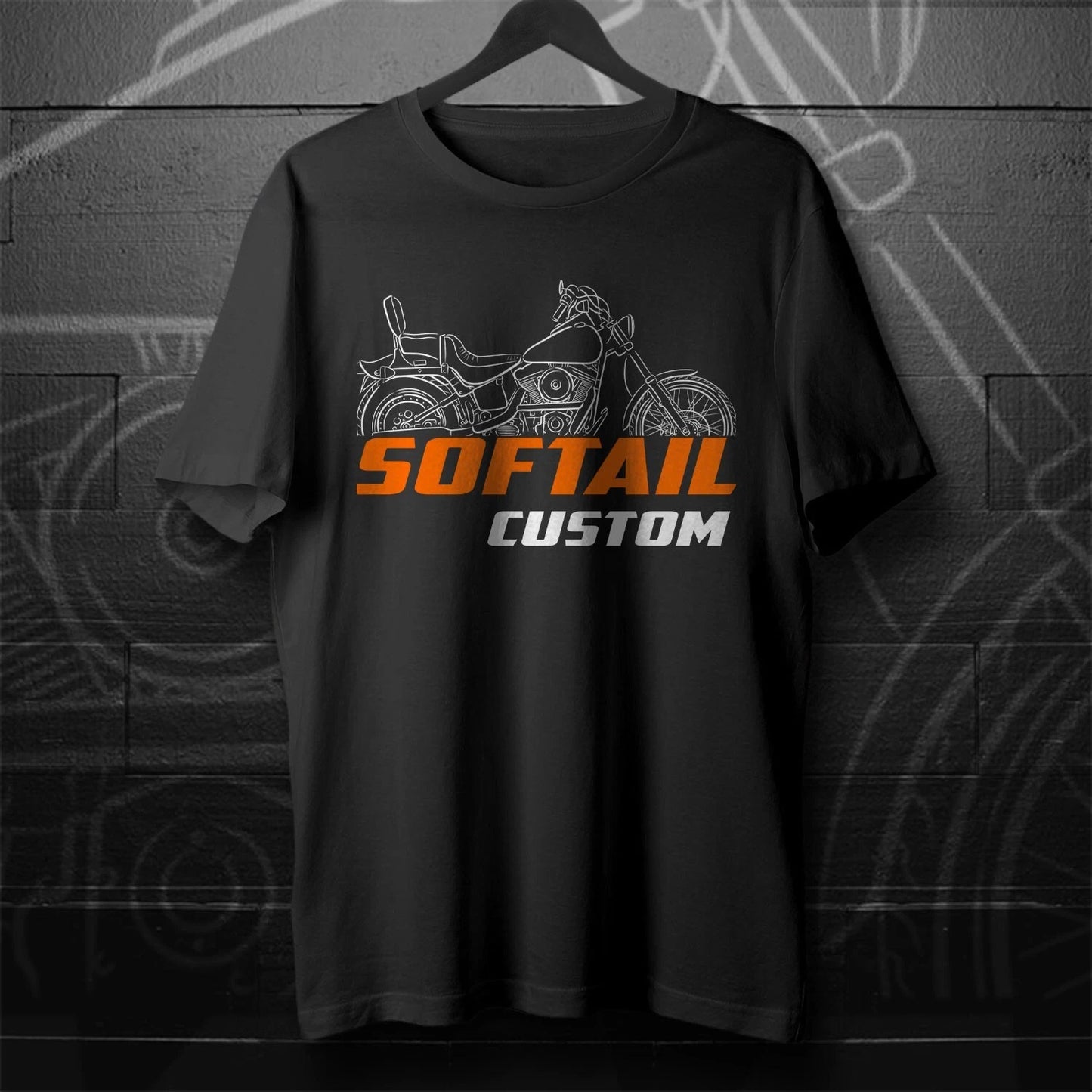 For Harley-Davidson FXSTC Softail Custom 1986-2010 fans - Motorcycle T-Shirt