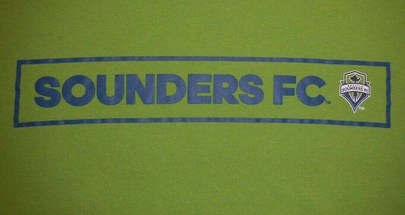 SEATTLE SOUNDERS FC - Men's size L - Graphic T-Shirt