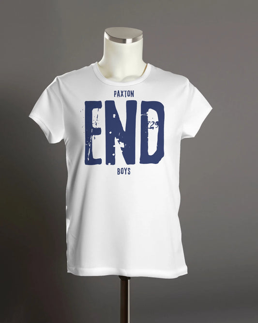 Paxton END Boys T Shirt | Hooligans Tottenham Hale Massive Yid Army Blue